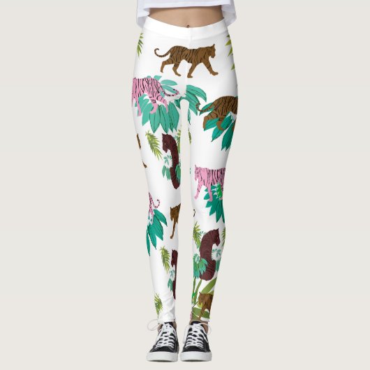 Leggings Motif de tigres (Devant)