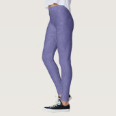 Leggings Motif de tourbillon de surface texturée violette (Gauche)
