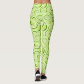 Leggings Motif de tranche de pomme verte (Dos)