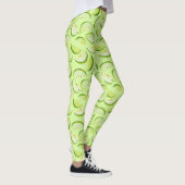 Leggings Motif de tranche de pomme verte (Droite)