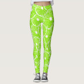 Leggings Motif de tranches de chaux (Devant)