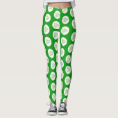 Leggings Motif de tranches de concombre (Devant)