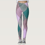 Leggings Motif de triangle à plaid vert lavande<br><div class="desc">Lavande unique et triangle vert motif plaid leggings pour une nouvelle version moderne sur plaid!</div>