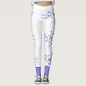 Leggings Motif de triangle coloré unique & citations (Devant)