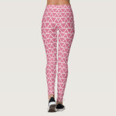 Leggings Motif de triangle moderne mignon tendance rose mod (Dos)