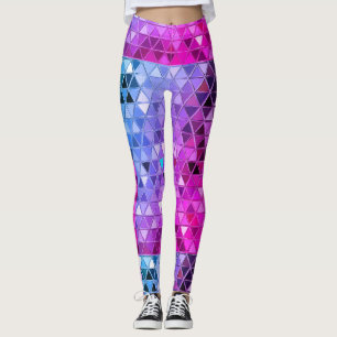 Leggings Motif de triangle Robot Ball Jester Robot