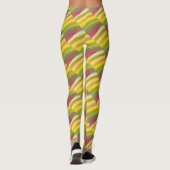 Leggings Motif de vague Abstraite (Dos)