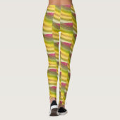 Leggings Motif de vague Abstraite #2 (Dos)