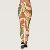 Leggings Motif de vague magique (Dos)