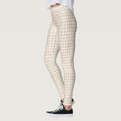 Leggings Motif de vanille de pied-de-poule (Gauche)
