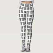 Leggings Motif de vérification du code QR (Devant)