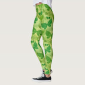 Leggings Motif de vert de ressort (Gauche)