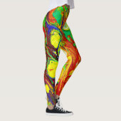 Leggings Motif de vibrance coloré (Droite)