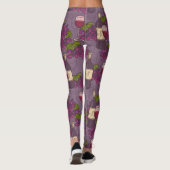 Leggings Motif de vin de raisin (Dos)
