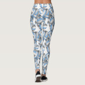 Leggings Motif de volleyballs gris clair (Dos)