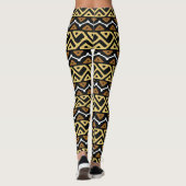 Leggings Motif de zigzag africain (Dos)