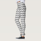 Leggings Motif de zigzag géométrique (Gauche)