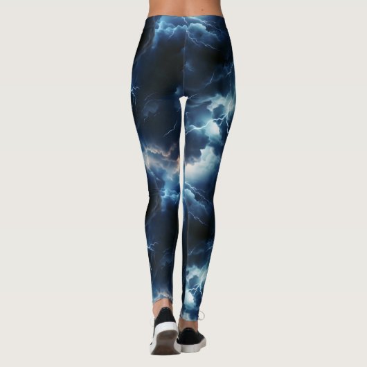 Leggings Motif d'éclairage par orage (Dos)