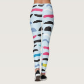 Leggings Motif décoratif géométrique Abstrait sans couture. (Dos)