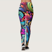 Leggings Motif décoratif Paisley (Dos)