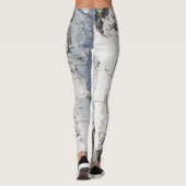 Leggings Motif d'écorce de bouleau (Dos)