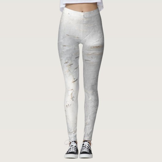 Leggings Motif d'écorce de bouleau (Devant)