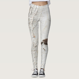 Leggings Motif d'écorce de bouleau