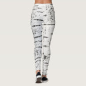 Leggings Motif d'écorce de bouleau (Dos)