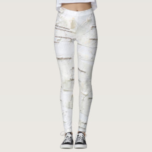 Leggings Motif d'écorce de bouleau