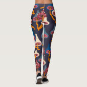 Leggings Motif d'enrobage de tissu d'illustration de champi (Dos)
