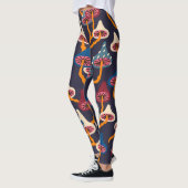 Leggings Motif d'enrobage de tissu d'illustration de champi (Gauche)
