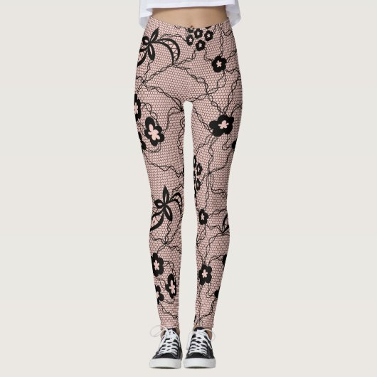 Leggings Motif dentelle (Devant)