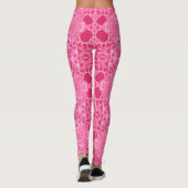 Leggings Motif dentelle cerise (Dos)