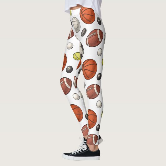 Leggings Motif d'équipements sportifs (Gauche)