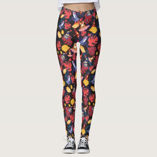 Leggings Motif Des Amateurs De Grenouilles 2 (Devant)