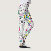 Leggings Motif des années 80 de couleur mignonne (Droite)