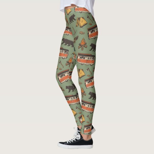 Leggings Motif des aventures du camp d'entraînement (Gauche)