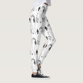 Leggings Motif des boutons de chat (Droite)