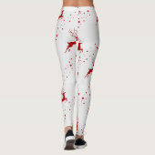 Leggings Motif des cerfs de Noël (Dos)