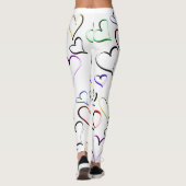 Leggings Motif des Coeurs colorés (Dos)