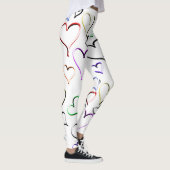Leggings Motif des Coeurs colorés (Droite)