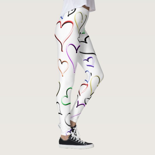 Leggings Motif des Coeurs colorés (Droite)