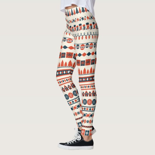 Leggings Motif des éléments de Noël (Gauche)