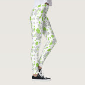 Leggings Motif Des Eléphants, Eléphants Mignons - Grey Vert (Droite)