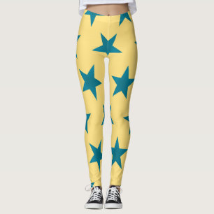 Leggings Motif des étoiles d'or 18