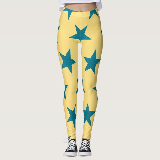 Leggings Motif des étoiles d'or 18 (Devant)