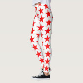 Leggings Motif des étoiles rouges (Gauche)
