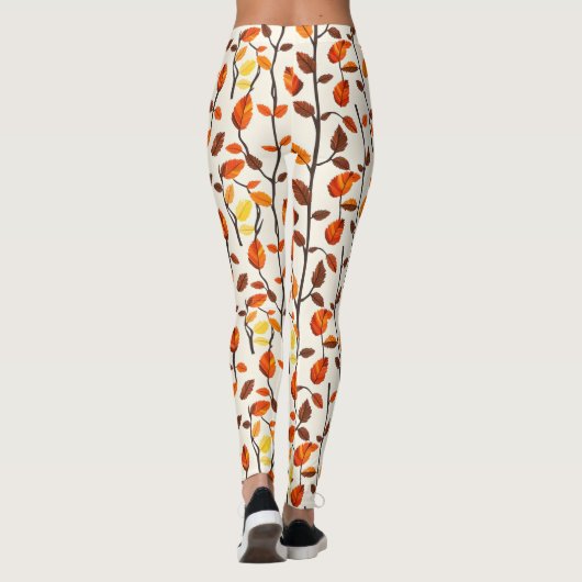 Leggings Motif des feuilles de chute (Dos)