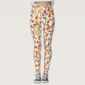 Leggings Motif des feuilles de chute (Devant)