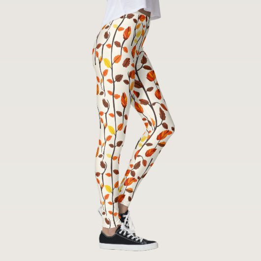 Leggings Motif des feuilles de chute (Droite)